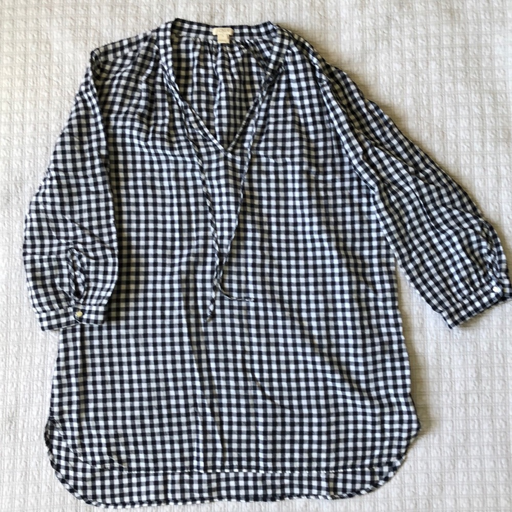 Jcrew gingham tunic